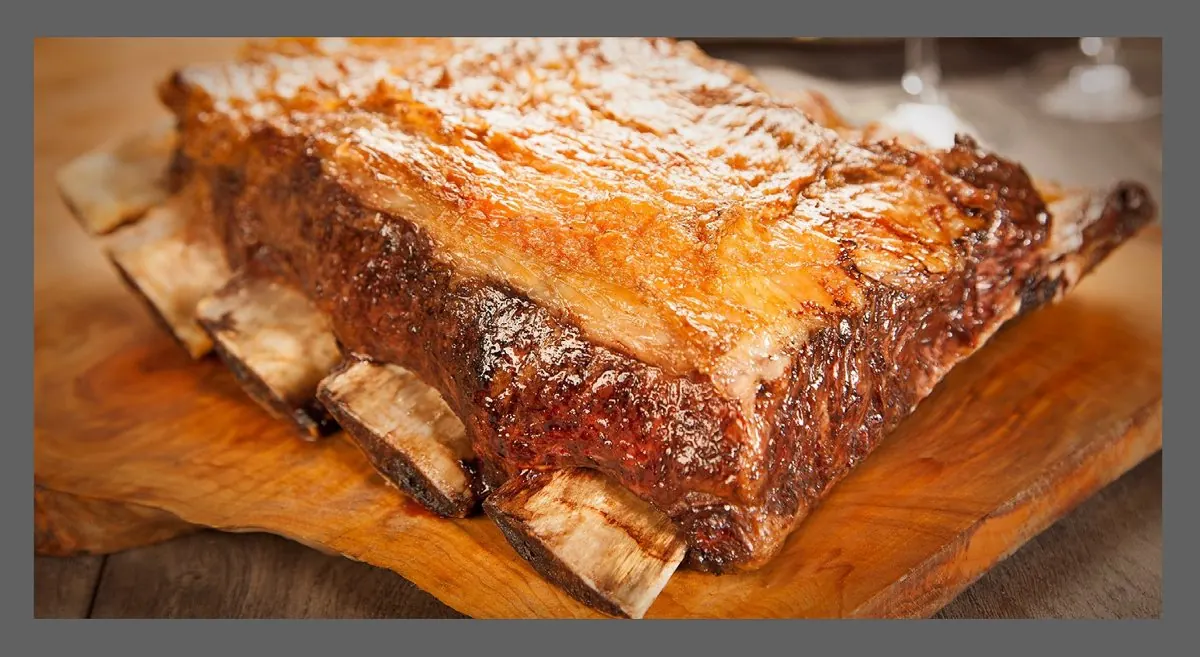 Asado de tira ventana listo